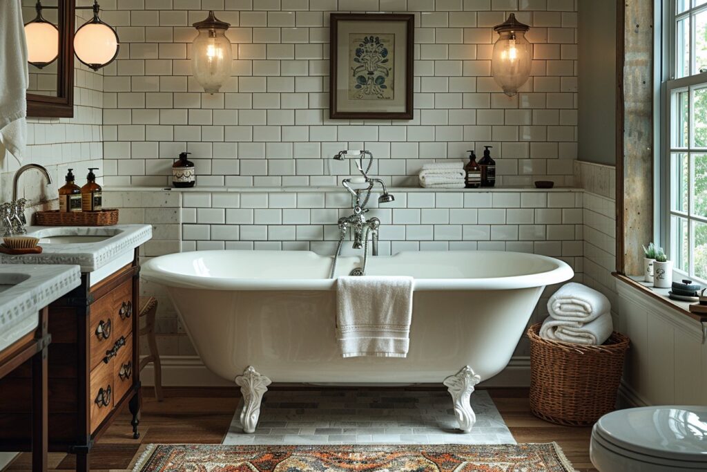 Créez une expérience optimale avec l’installation d’une salle de bain vintage