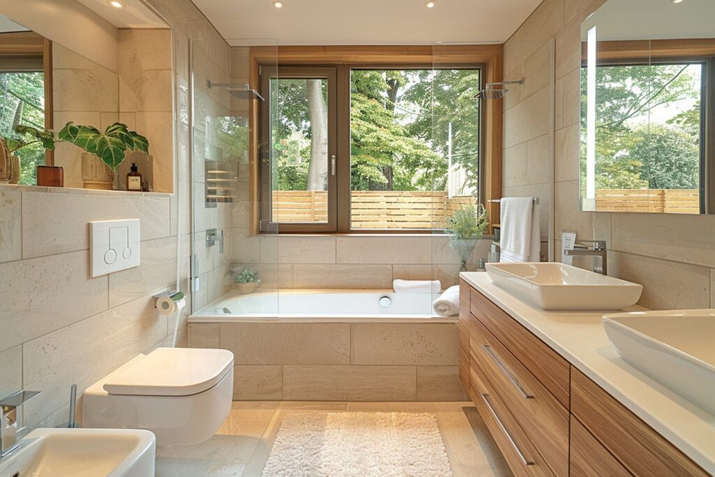 Entretenez votre plan salle de bain 4m2 avec WC pour une durabilité maximale