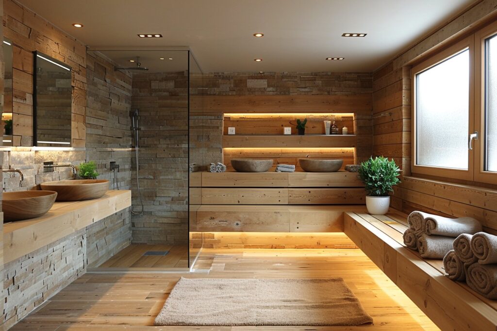 Intégrer un salle de bain bois moderne dans votre projet de rénovation