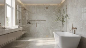 salle de bain marbre