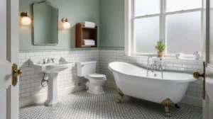salle de bain vintage